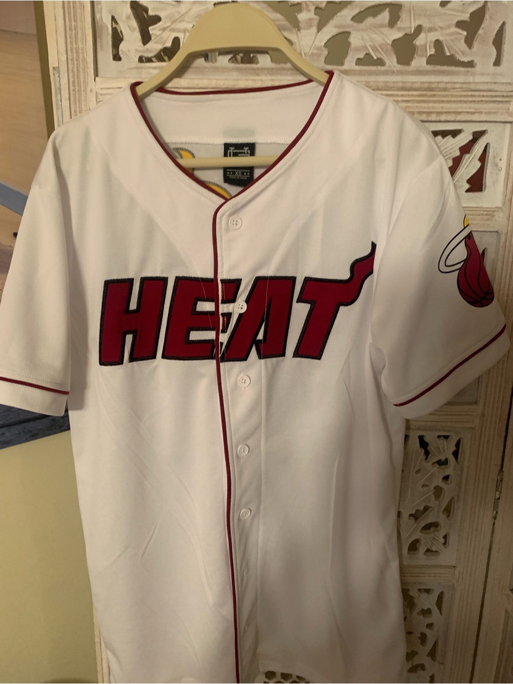 Miami Heat Men’s NBA Basketball Practice Warm-Up Jersey; Size: X-Small